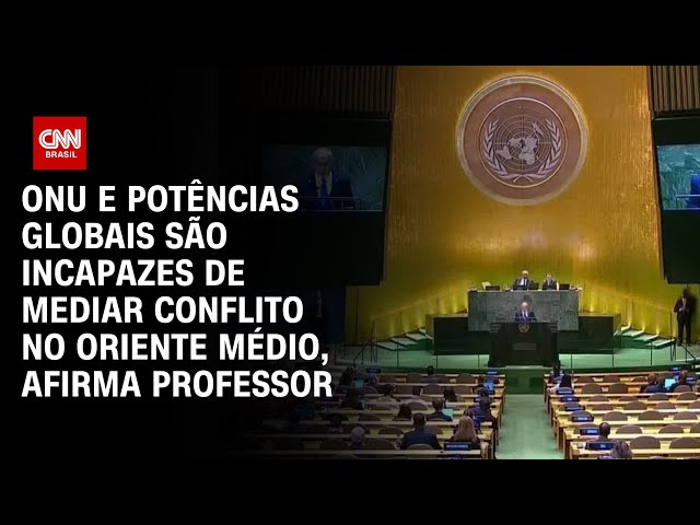 ⁣ONU e potências globais são incapazes de mediar conflito no Oriente Médio, afirma professor | 360°