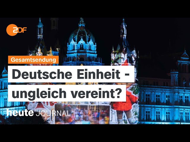 ⁣heute journal vom 03.10.2024 Festakt zum Tag der Deutschen Einheit, NATO-Chef Rutte trifft Selenskyj