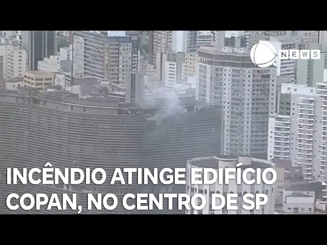 ⁣Incêndio atinge o Edifício Copan, na região central de São Paulo