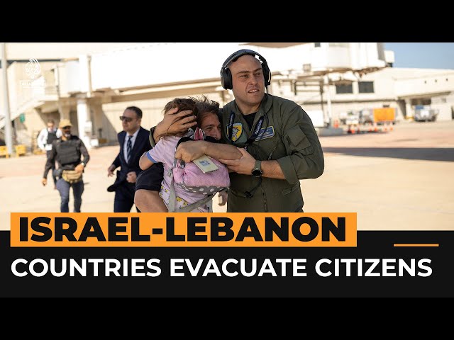 ⁣Countries evacuate citizens from Lebanon | AJ #shorts