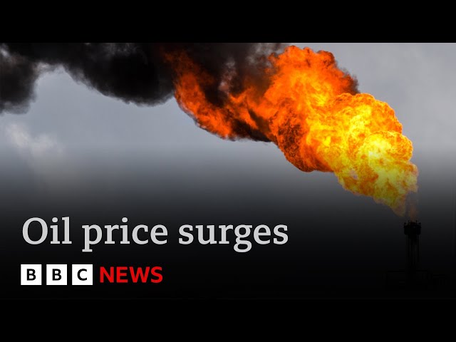 ⁣Oil price surges on fears of Israeli strikes against Iran | BBC News