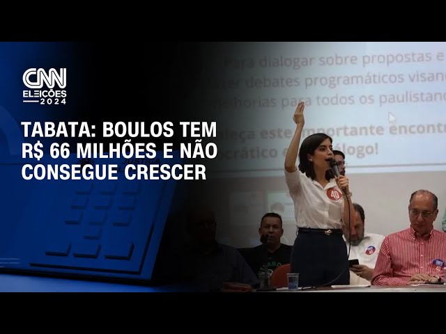 ⁣Tabata: Boulos tem R$ 66 milhões e não consegue crescer | CNN ARENA