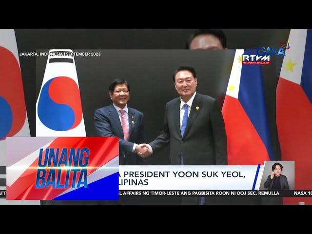 ⁣South Korean President Yoon Suk Yeol, bibisita sa Pilipinas | Unang Balita