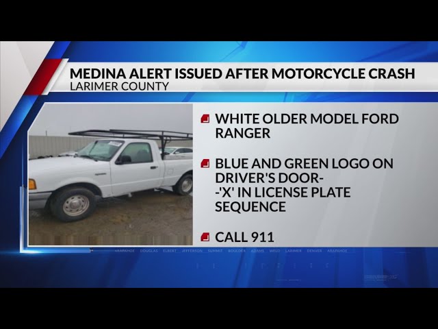 ⁣Medina Alert: Pickup sought in Larimer County hit-and-run crash