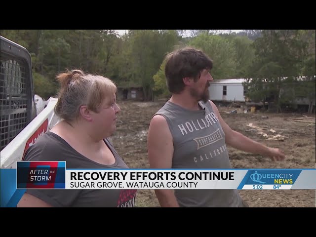 ⁣Watauga County couple surveys damage as community support grows