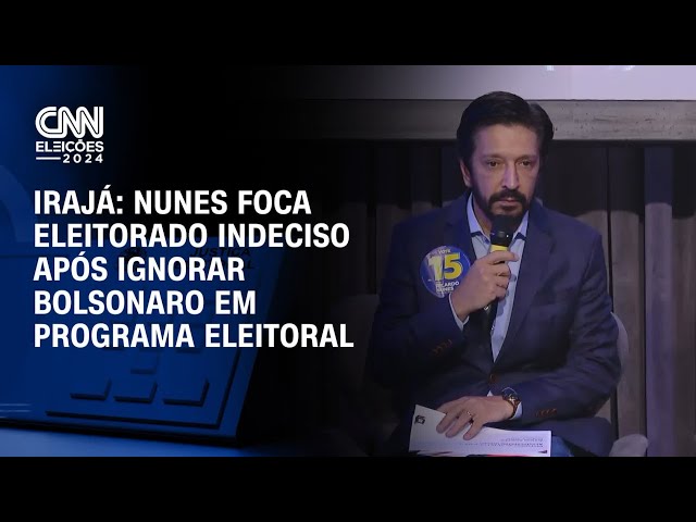 ⁣Irajá: Nunes foca eleitorado indeciso após ignorar Bolsonaro em programa eleitoral | CNN ARENA