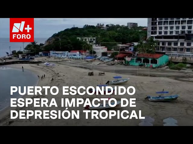 ⁣Así se ve Puerto Escondido antes del impacto de la depresión tropical Once-E - Las Noticias