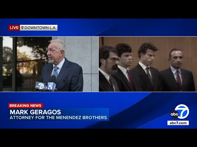 ⁣Menendez brothers’ attorney Mark Geragos speaks after DA announces review of new evidence