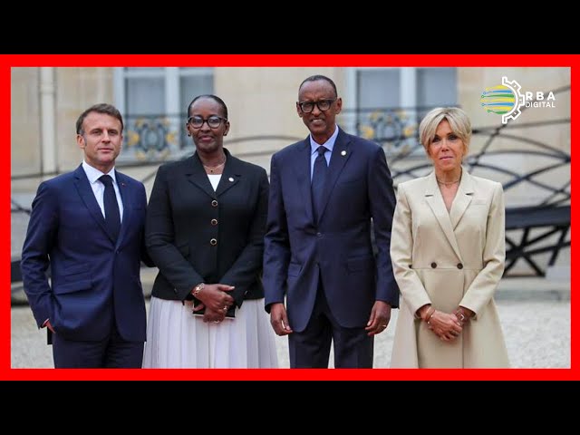 ⁣Perezida Kagame na Madamu Jeannette Kagame bari mu Buransa aho bitabiriye inama ya 19 ya OIF