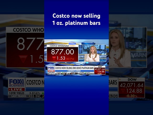 ⁣Costco starts selling platinum bars after a golden success #shorts