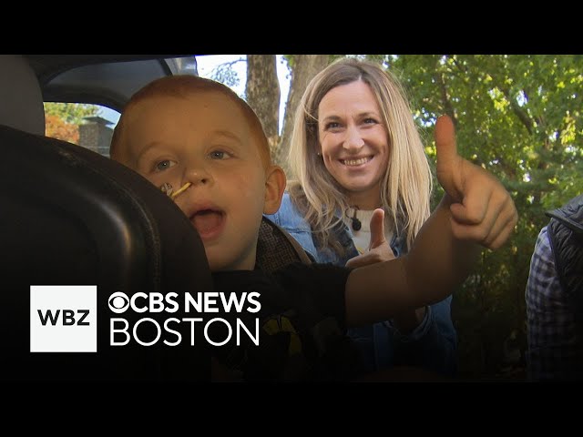 ⁣Sarah Wroblewski hopeful one year after son Declan's cancer diagnosis