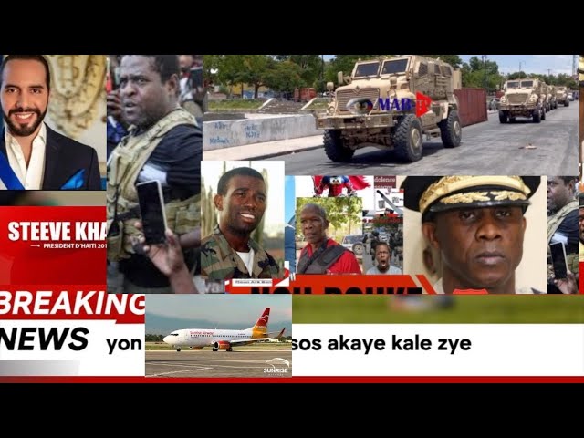 ⁣JWET LA GATE! PEYI SALVADO SIGNE POU VIN KONBATRE GANG YO/YON TI AVION TONBE /BANDI SAVYEN FE MASAK