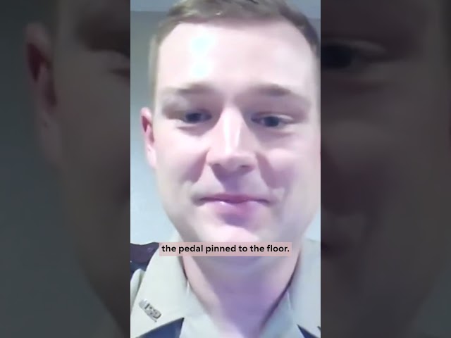 ⁣Minnesota state trooper stops runaway SUV