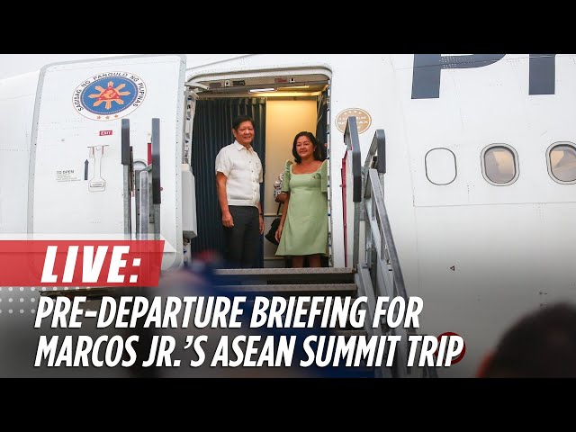 ⁣Malacañang holds pre-departure briefing for Marcos Jr.'s participation at the ASEAN Summit in L