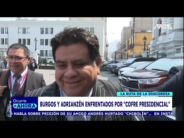 ⁣Juan Burgos y Gustavo Adrianzén enfrentados por 'cofre presidencial'