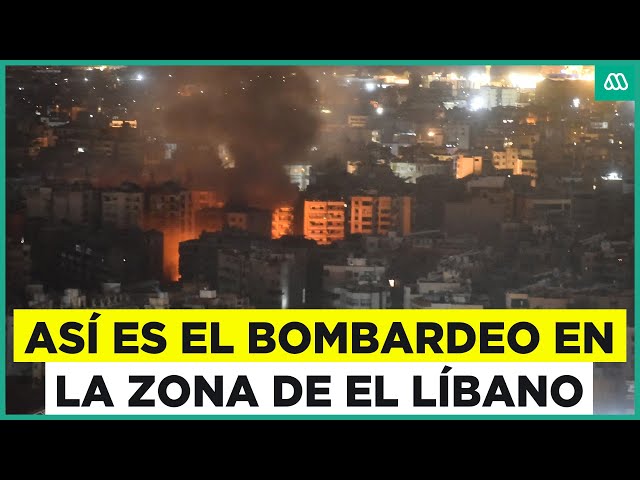 ⁣Israel ataca el Líbano: Impactantes registros de los bombardeos