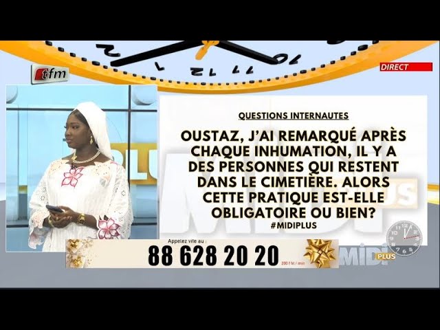 ⁣Questions 3: J'ai remarqué après chaque inhumation il y'a des personnes qui restent ds le 