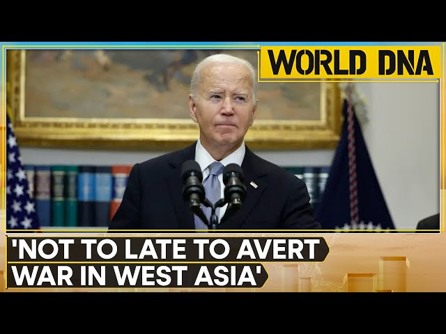 ⁣Not To Late To Avert War In West Asia Warns Joe Biden | World DNA LIVE | WION LIVE