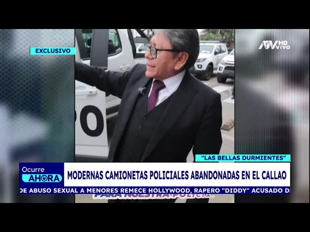 ⁣¡Exclusivo! Modernas camionetas policiales están abandonadas en El Callao