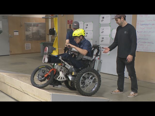 ⁣BCIT engineer team developing electric wheelchair that can navigate obstacles and climb stairs