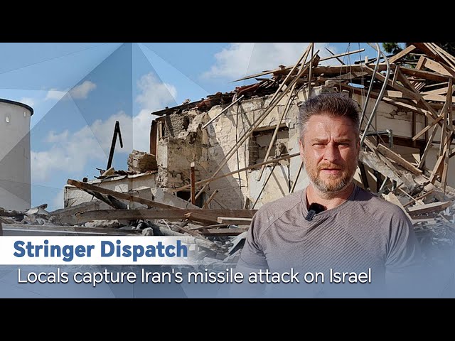 ⁣Stringer Dispatch: Locals capture Iran's missile attack on Israel