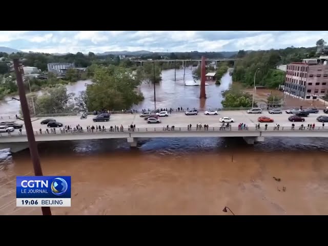 ⁣Au moins 191 morts après le passage de l'ouragan Hélène aux États-Unis