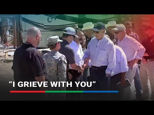 ⁣Biden tours storm damage in Florida | ABS-CBN News