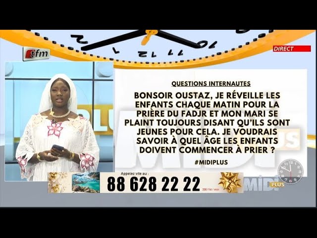 ⁣Questions 1: Je reveille les enfants chaque matin pour la prière du FADJR et mon mari se plaint.....