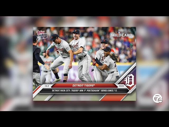 ⁣Topps Now card features Tigers sweep of Astros