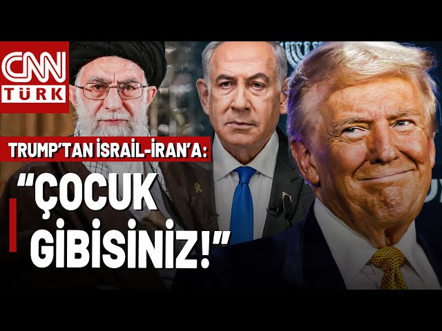 ⁣Trump'tan İran-İsrail'e "Çocuk" Benzetmesi: Okulda Kavga Eden Çocuklar Gibiler! 