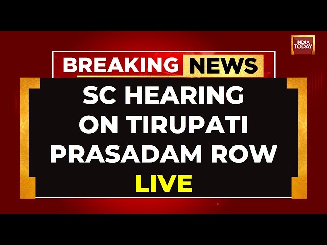 ⁣Tirupati Laddu Row LIVE: Top Court Orders New SIT For Probe | SC Hearing On Tirupati Storm LIVE