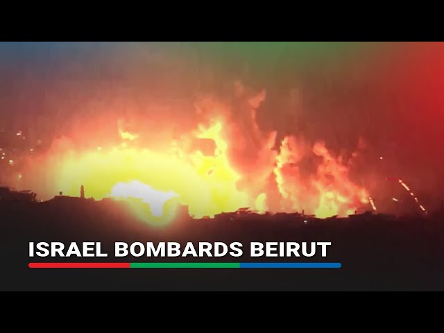 ⁣Giant explosions seen in Beirut minutes after civlian aircraft lands | ABS-CBN News