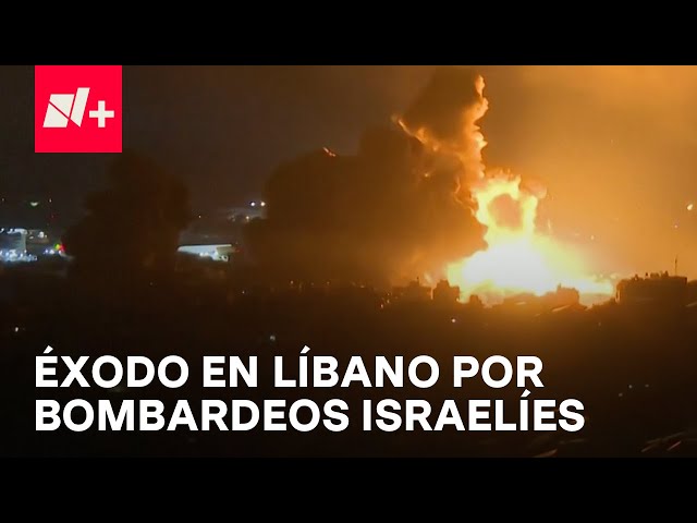 Éxodo en Líbano: Miles de personas intentan salir ante ofensiva israelí - En Punto