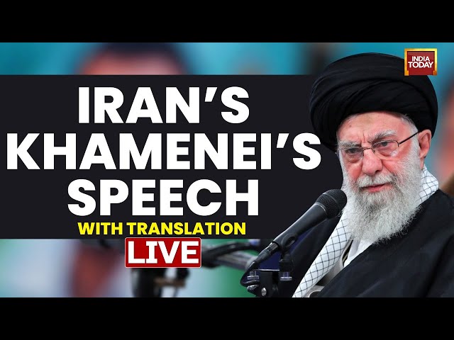 ⁣LIVE: Iran's Supreme Leader Ali Khamenei's Big Speech | Iran-Israel War LIVE News | Iran N