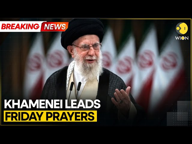 ⁣Iran's Khamenei Speaks at Rare Friday Gathering as Israel Conflict Escalates | Breaking | WION