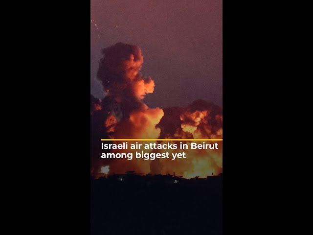 ⁣New Israeli air attacks in Beirut are among biggest yet | AJ #shorts