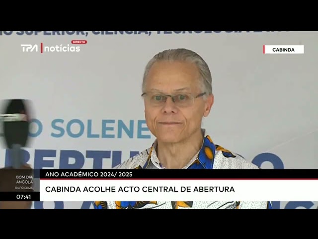 ⁣Ano académico 2024/2025 - Cabinda acolhe acto central de abertura