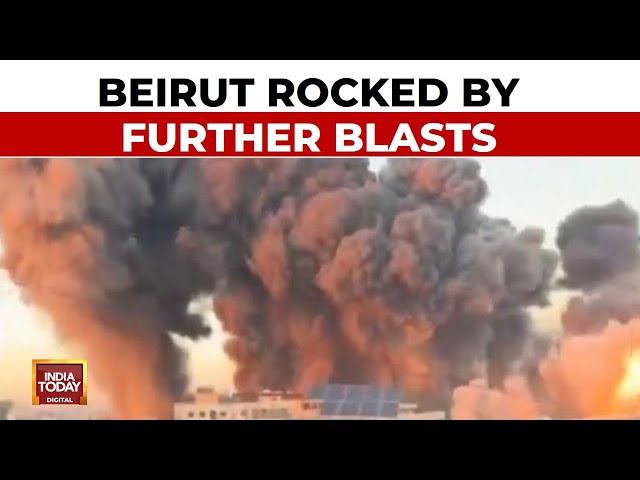 ⁣Lebanon Night Fire: Beirut Rocked By Further Blasts Early Friday Morning