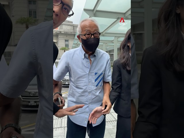 ⁣Ong Beng Seng arrives at State Courts to face charges over Iswaran case