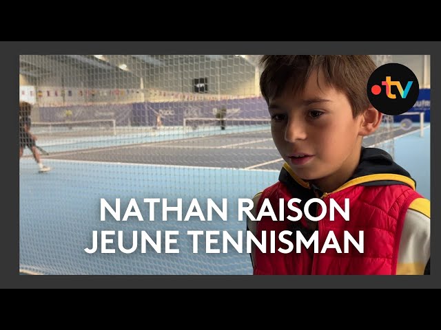 ⁣Nathan Raison, jeune tennisman du club de Buxerolles