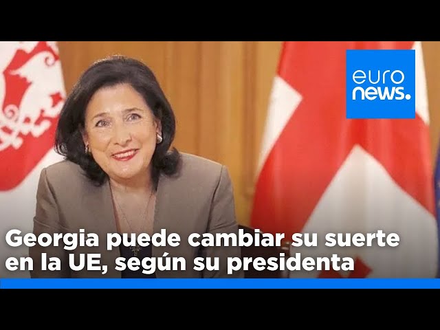 ⁣Georgia puede cambiar su suerte en la UE, según comenta Zourabichvili a 'Euronews'