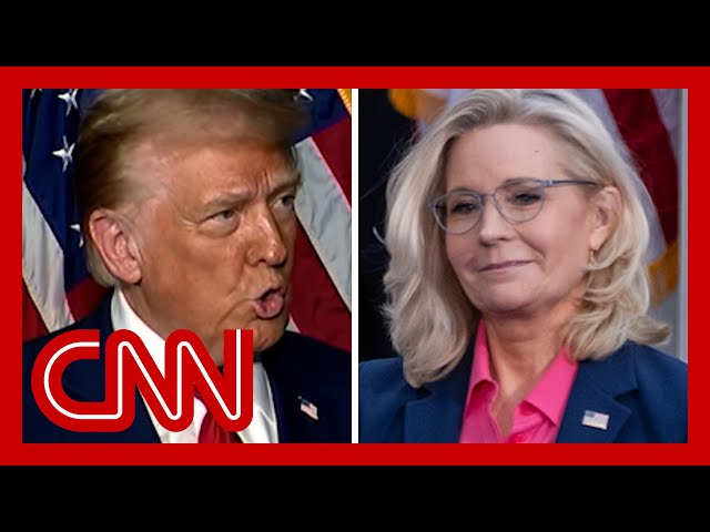 ⁣Liz Cheney blasted Trump at a Harris rally. He responded on Fox News