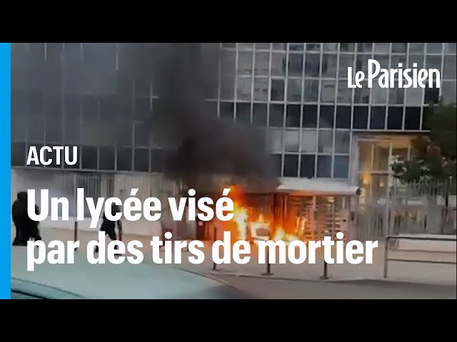 ⁣Le personnel d'un lycée  de Venissieux visé par de feux d'artifice