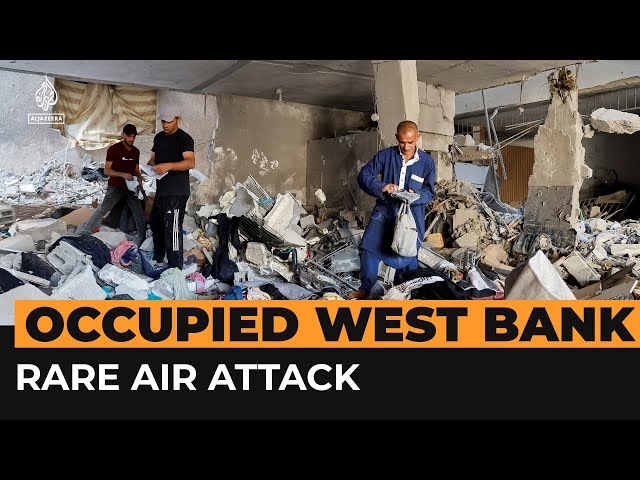 ⁣Israel targets occupied West Bank in rare jet attack | Al Jazeera Newsfeed