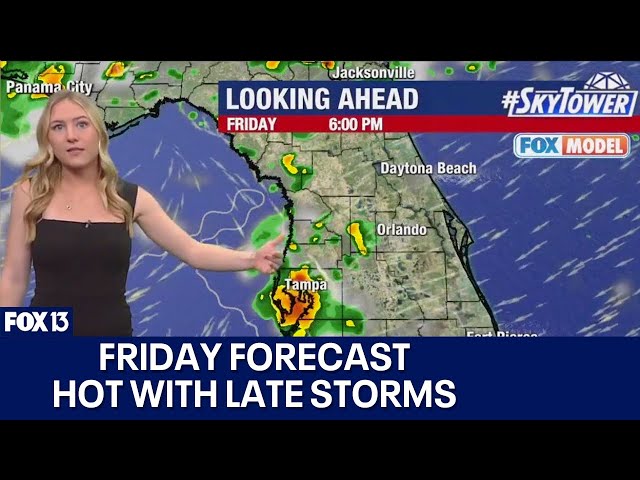 ⁣Tampa weather | Hot with late storms