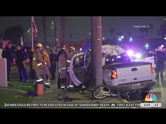 ⁣Passenger killed in Anaheim pursuit crash