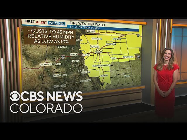 ⁣Colorado Weather: Wind & warmth increase Friday fire danger