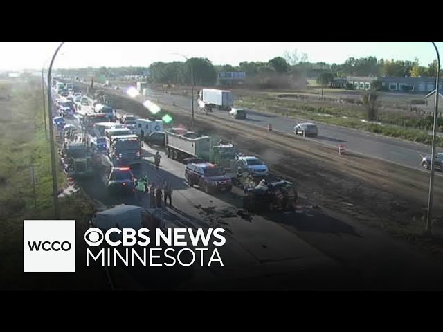 ⁣Serious injury crash closes westbound I-94 northwest of Twin Cities