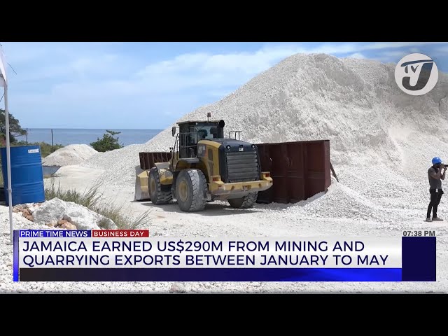 ⁣Jamaica Earned US$290M from Mining and Quarrying Exports between January to May | TVJ Business Day