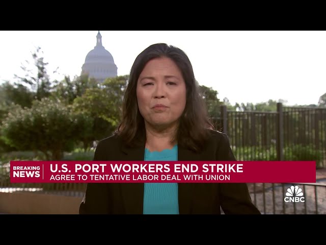 ⁣Acting Labor Secretary Julie Su: Port strike deal shows that 'profits and prosperity can be sha